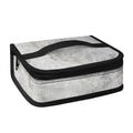 Silver Grey Marble Print Small Lunch Bag