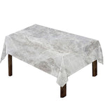 Silver Grey Marble Print Tablecloth