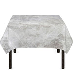 Silver Grey Marble Print Tablecloth