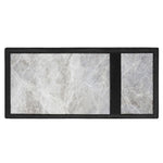 Silver Grey Marble Print Trifold Wallet