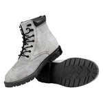 Silver Grey Marble Print Work Boots