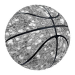 Silver (NOT Real) Glitter Print Basketball