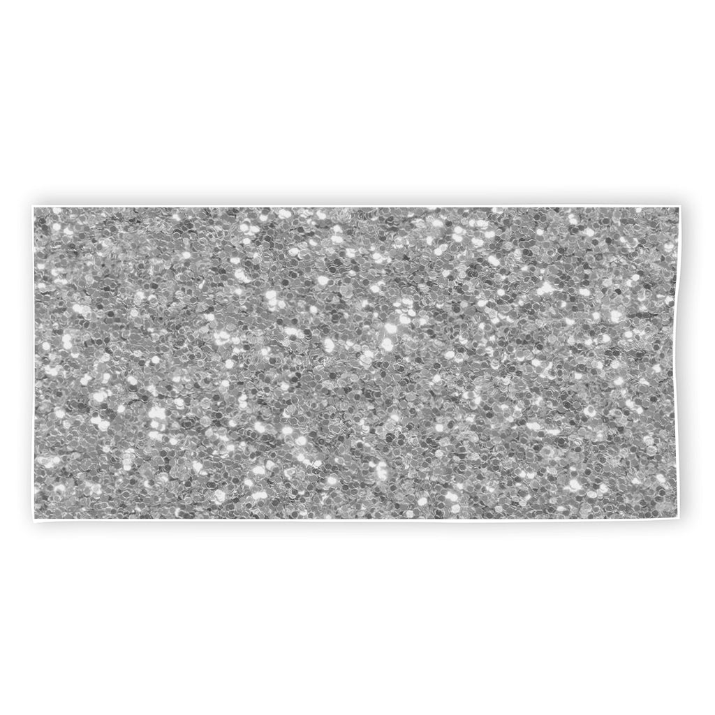 Silver (NOT Real) Glitter Print Beach Towel