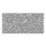 Silver (NOT Real) Glitter Print Beach Towel