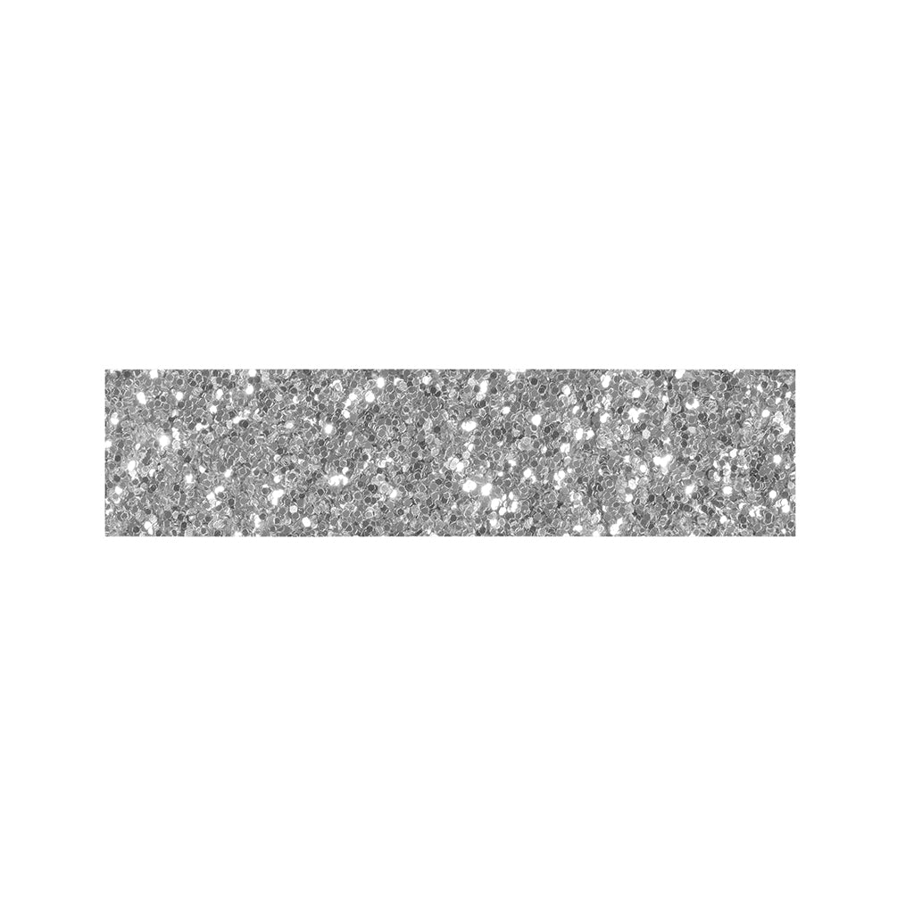 Silver (NOT Real) Glitter Print Bed Runner