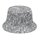 Silver (NOT Real) Glitter Print Bucket Hat