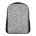 Silver (NOT Real) Glitter Print Casual Backpack