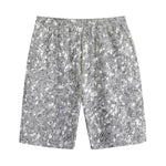 Silver (NOT Real) Glitter Print Cotton Shorts