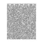 Silver (NOT Real) Glitter Print Curtain