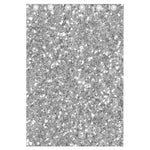 Silver (NOT Real) Glitter Print Curtain