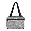 Silver (NOT Real) Glitter Print Double Strap Bible Bag