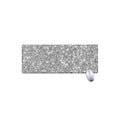 Silver (NOT Real) Glitter Print Extended Mouse Pad