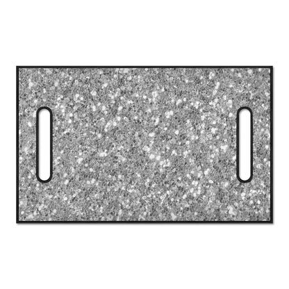 Silver (NOT Real) Glitter Print Golf Cart Seat Cover