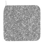 Silver (NOT Real) Glitter Print Hand Towel