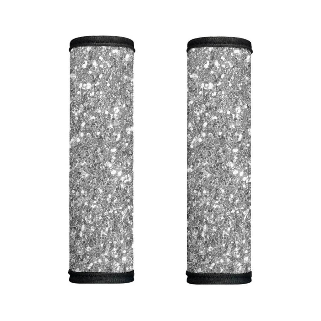 Silver (NOT Real) Glitter Print Handle Covers