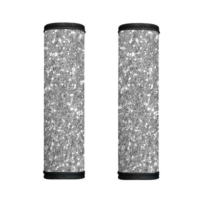 Silver (NOT Real) Glitter Print Handle Covers