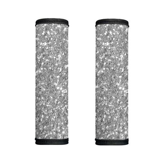 Silver (NOT Real) Glitter Print Handle Covers