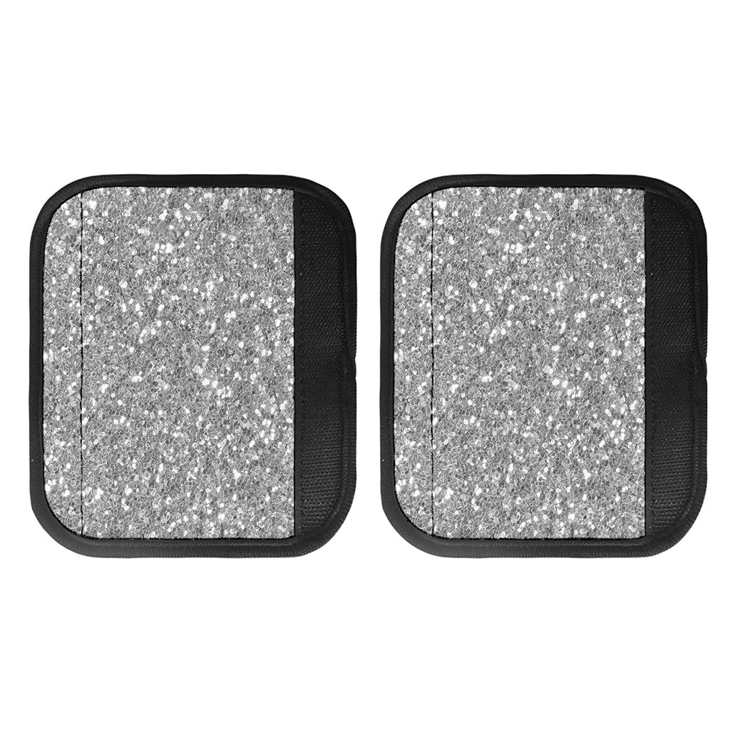Silver (NOT Real) Glitter Print Handle Covers