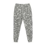 Silver (NOT Real) Glitter Print Jogger Pants