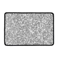Silver (NOT Real) Glitter Print Kitchen Mat