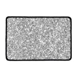 Silver (NOT Real) Glitter Print Kitchen Mat
