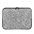 Silver (NOT Real) Glitter Print Laptop Sleeve