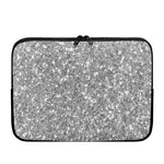 Silver (NOT Real) Glitter Print Laptop Sleeve
