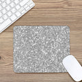 Silver (NOT Real) Glitter Print Mouse Pad