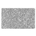 Silver (NOT Real) Glitter Print Polyester Doormat
