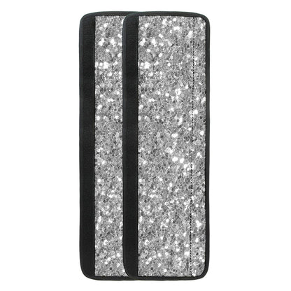 Silver (NOT Real) Glitter Print Refrigerator Handle Covers