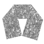 Silver (NOT Real) Glitter Print Scarf