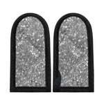 Silver (NOT Real) Glitter Print Skillet Handle Cover