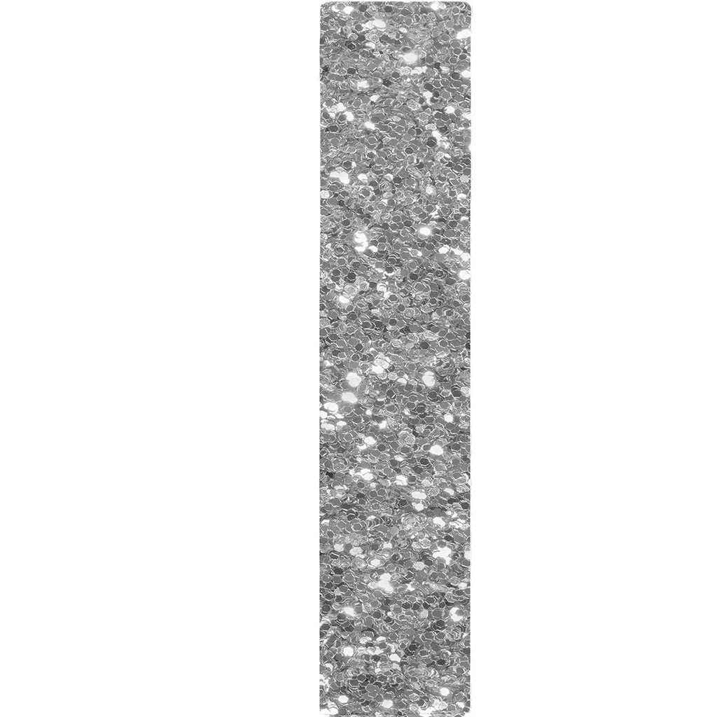 Silver (NOT Real) Glitter Print Table Runner