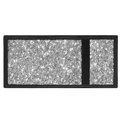 Silver (NOT Real) Glitter Print Trifold Wallet