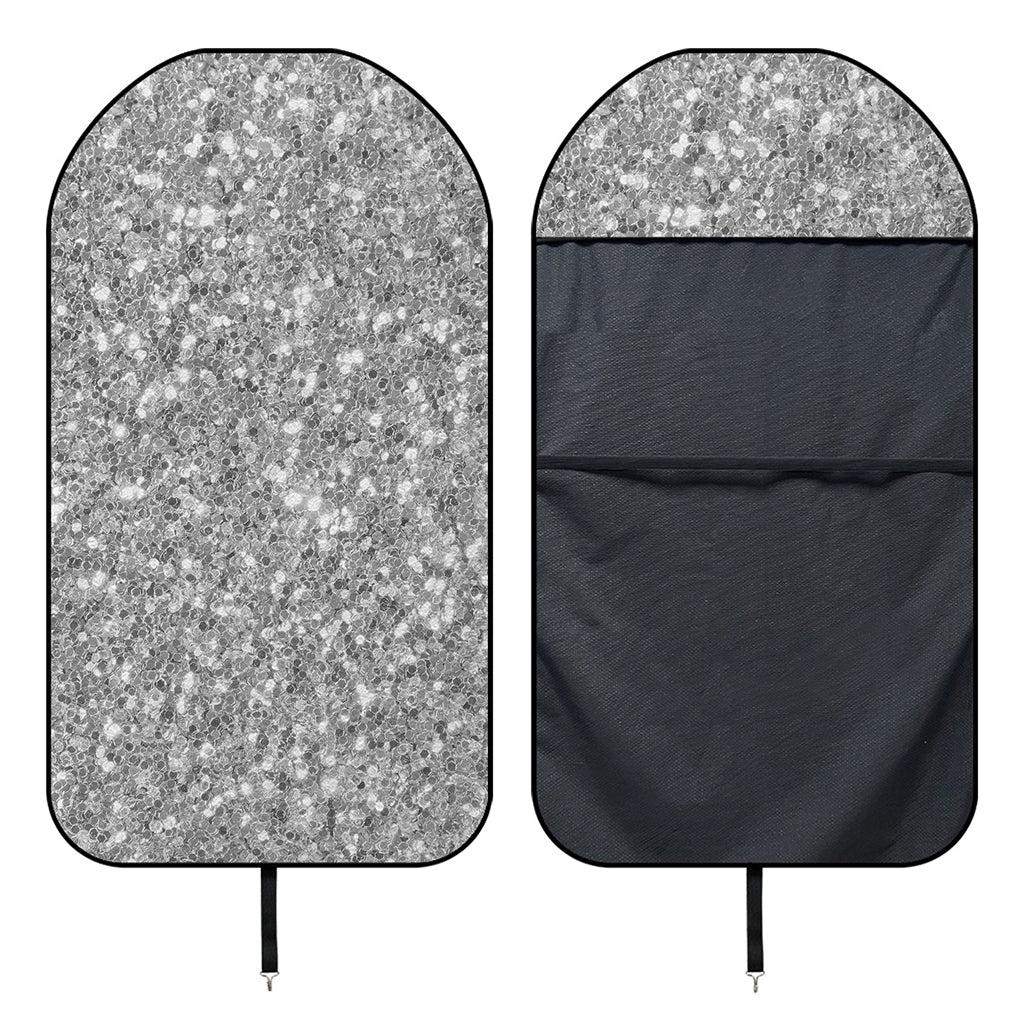 Silver (NOT Real) Glitter Print Waterproof Car Seat Cover