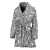 Silver (NOT Real) Glitter Print Women's Bathrobe