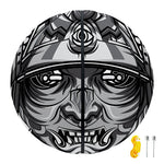 Silver Samurai Mask Print Basketball