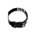 Silver Samurai Mask Print Dog Collar