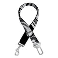 Silver Samurai Mask Print Dog Seat Belt