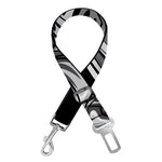 Silver Samurai Mask Print Dog Seat Belt