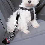 Silver Samurai Mask Print Dog Seat Belt