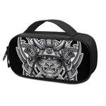 Silver Samurai Mask Print Insulin Cooler Travel Case