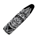 Silver Samurai Mask Print Ironing Board Cover