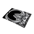 Silver Samurai Mask Print Pet Cooling Mat Cover