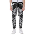 Silver Samurai Mask Print Joggers