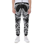 Silver Samurai Mask Print Scuba Joggers