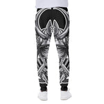 Silver Samurai Mask Print Scuba Joggers