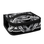 Silver Samurai Mask Print Small Lunch Bag