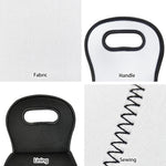 Watercolor Rocket Pattern Print Single Neoprene Wine Tote