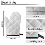 Hot Dog Striped Pattern Print Single Oven Mitt